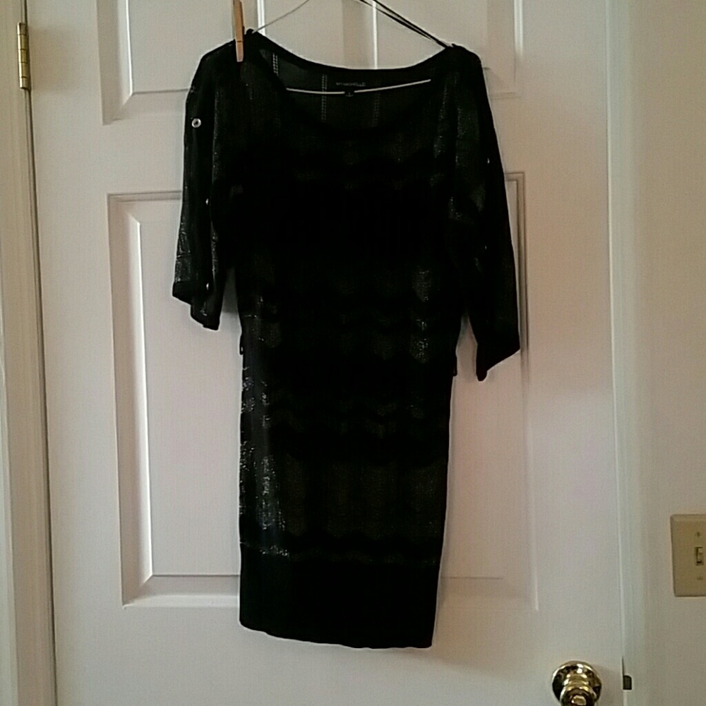 Black sweater dress